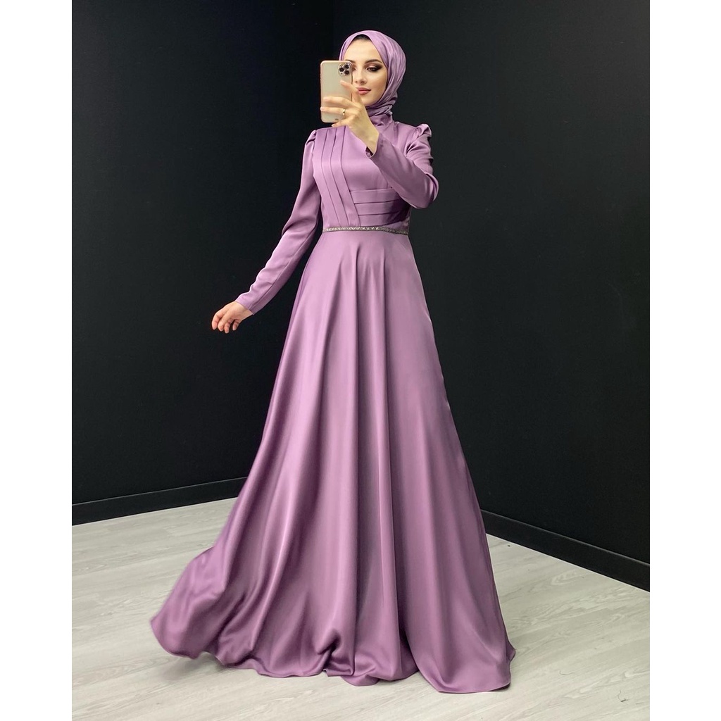 Jual Dress Pesta Mewah murah ukuran jumbo M L XL XXL 3XL 4XL 5XL- Gamis