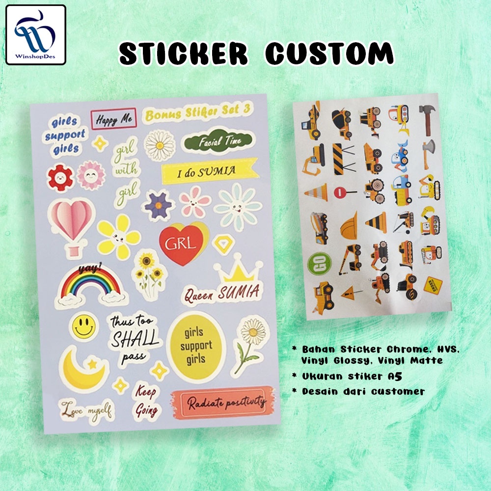 Jual Stiker Custom Berkualitas Sticker Botol Buku Note Laptop Hp Murah ...