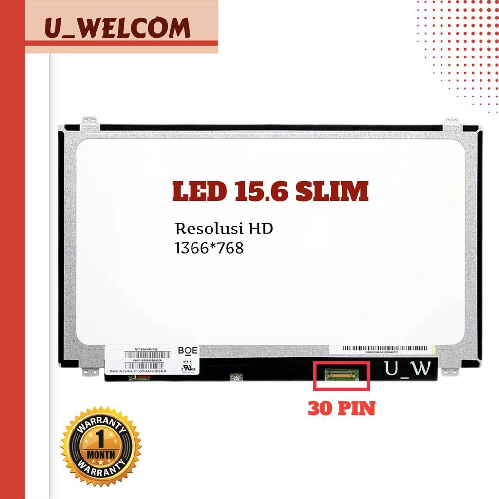 15.6" LED LCD Screen FHD 1920x1080 Laptop Compatibel Display
