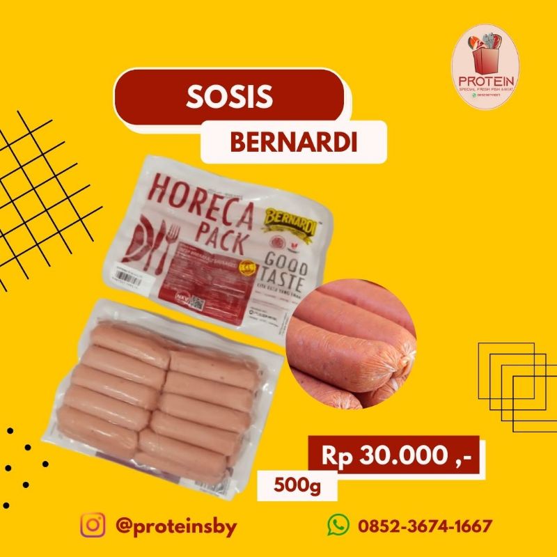 Jual Sosis Bernardi Horeca Pack Kemasan 500g Isi 21pcs Shopee Indonesia