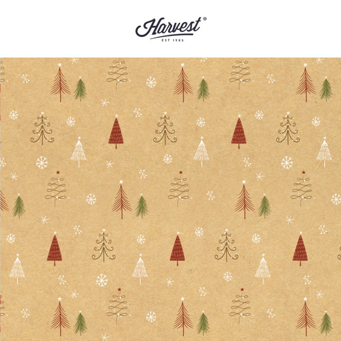 Jual Kertas Kado Natal Harvest / Wrapping Paper Xmas Shining - Trees ...