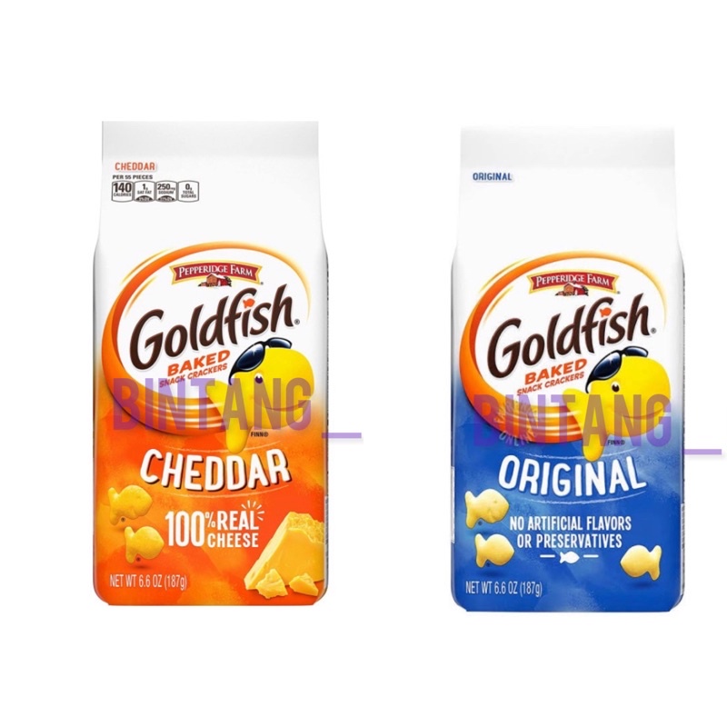 Jual Biskuit Pepperidge Farm Goldfish Baked Snack Crackers Cheddar ...