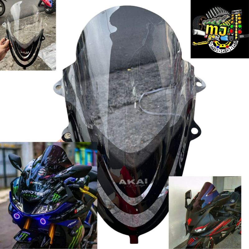 Jual Visor R15 v3 Akai Black Series Winshield R15 v3 Winsil R15 v3 ...