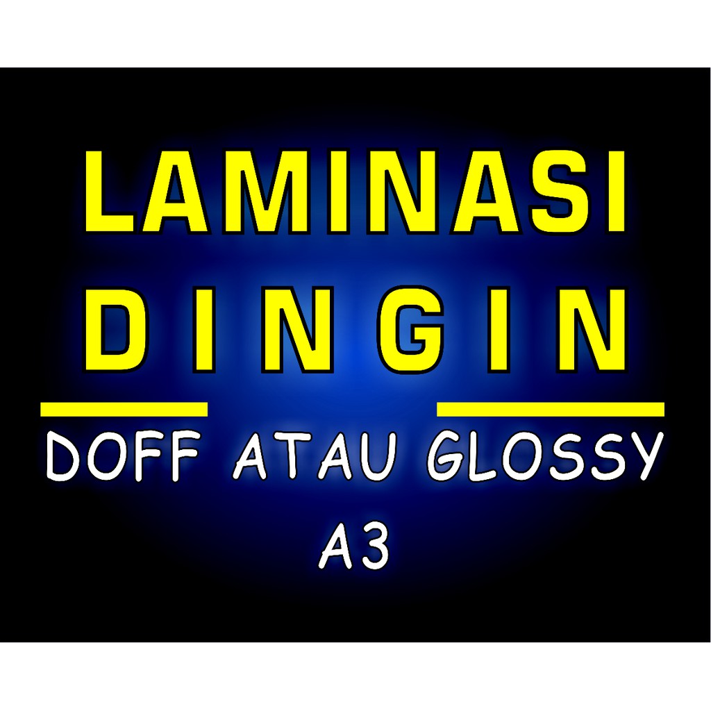 Jual Tambahan Laminasi Dingin A3 Laminasi Stiker Laminasi Doff