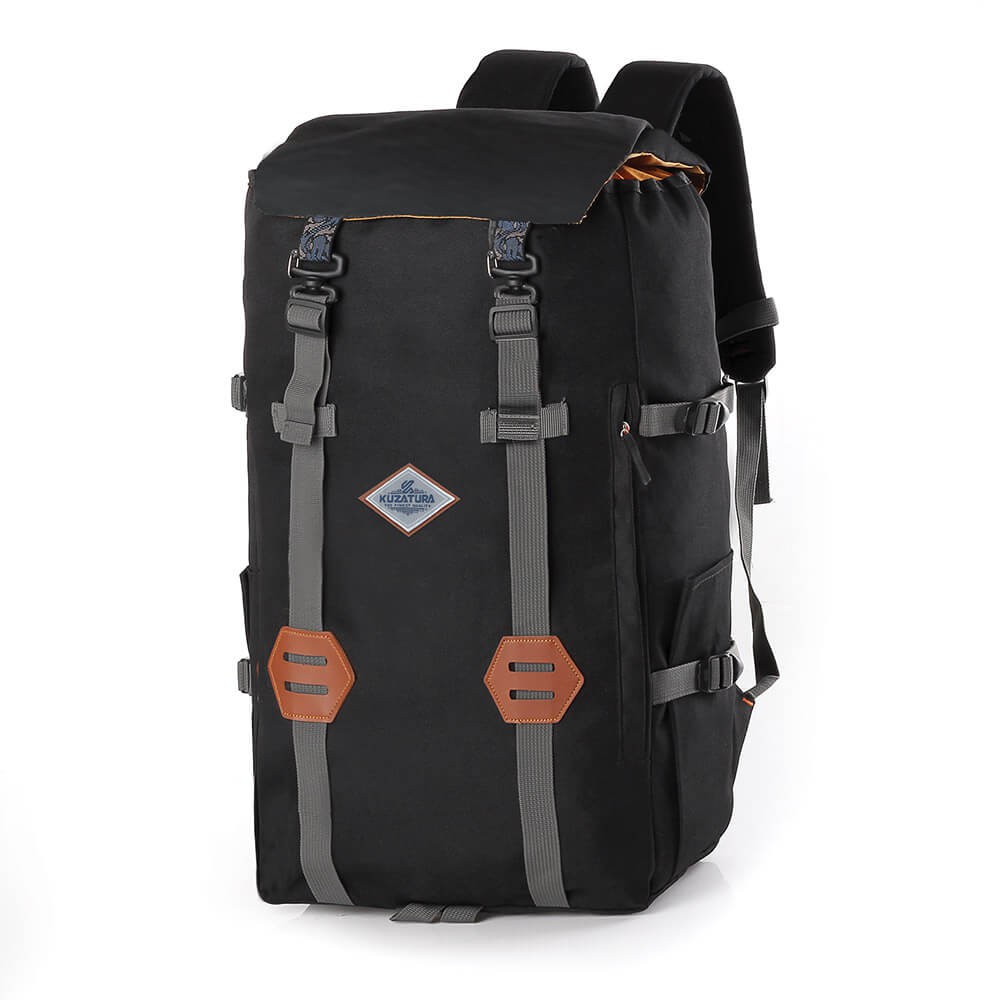 Jual Men Backpack Tas Ransel Pria Hitam Kuzatura KRU 698 murah ori ...
