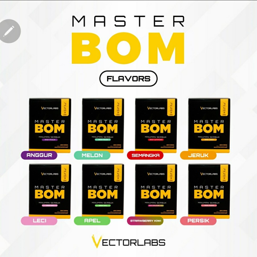 Jual VECTORLABS VL MASTER BOM 30 SERV SERVING 30 SACHET BPOM | PRO BCAA ...