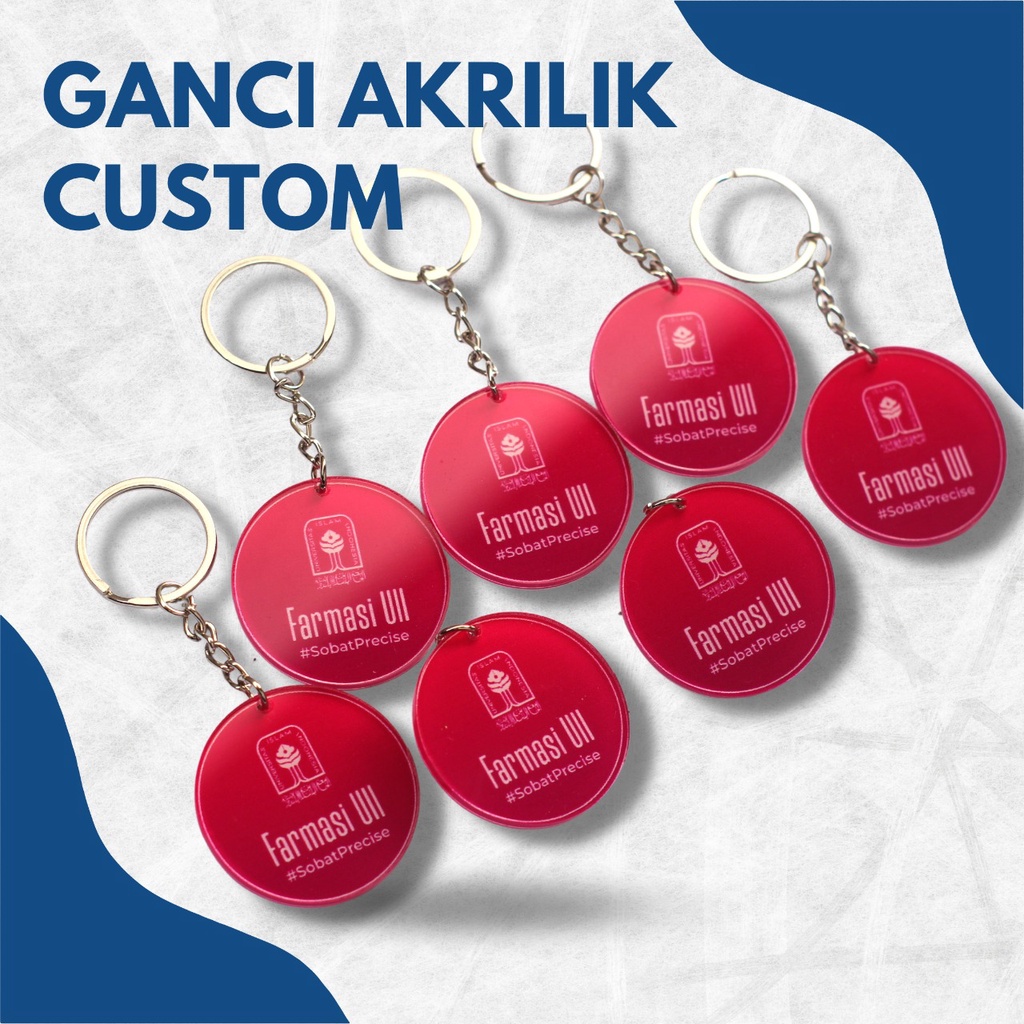 Jual GANTUNGAN KUNCI AKRILIK CUSTOM CETAK 2 SISI AKRILIK (PRINT AWET ...