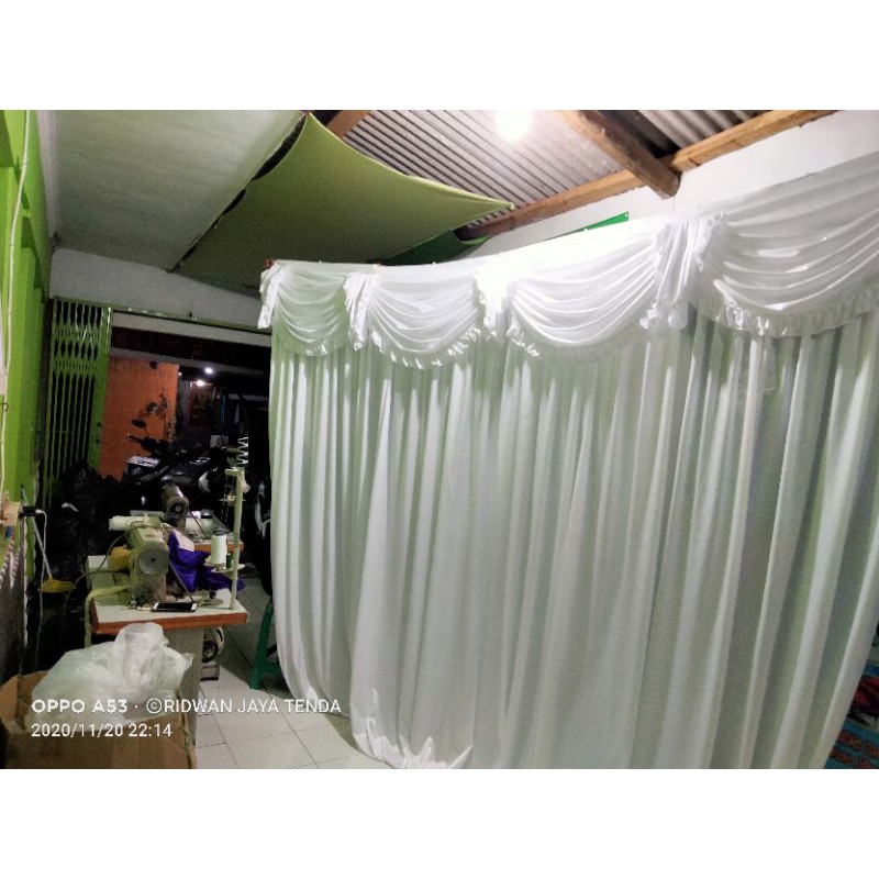 Jual BACKGROUND DINDING /BACKDROP WEDDING 6*4 / BEGRON DINDING / KAIN