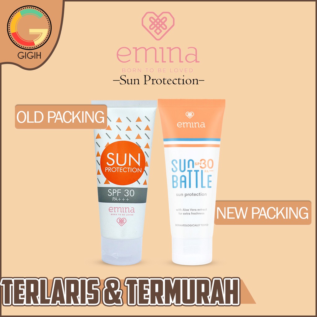 Jual Emina Sun Protection SPF 30 60 Ml Shopee Indonesia