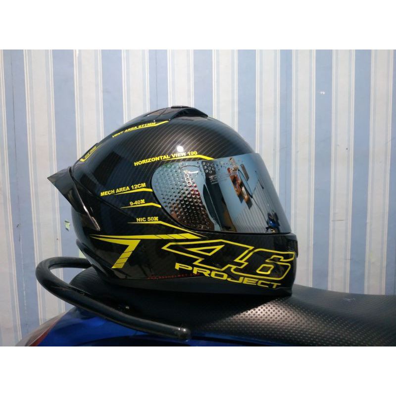 Jual STICKER CUTING VARIASI HELM 46 PROJECT FULL FACE HALF FACE NEW ...