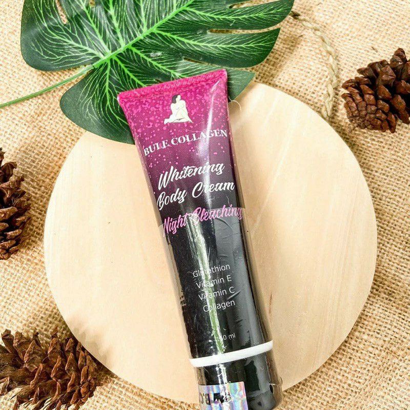 Jual Bule Collagen Night Bleaching Whitening Cream 150ml Shopee Indonesia