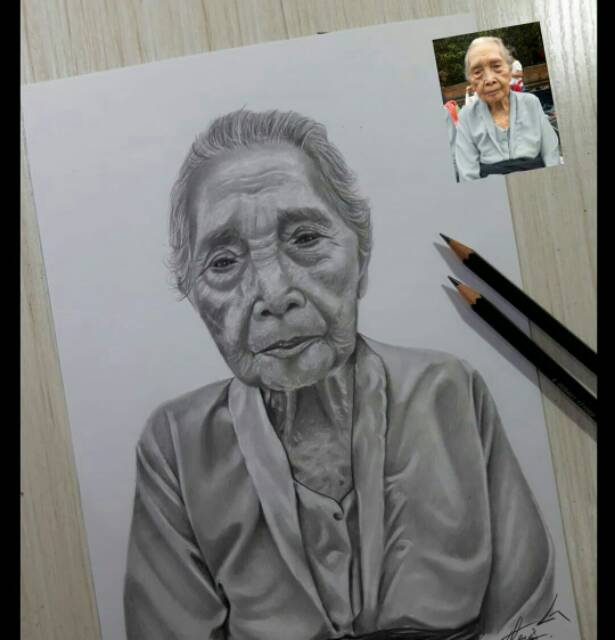 Jual (A1) Sketsa wajah /lukisan/ gambar wajah | Shopee Indonesia