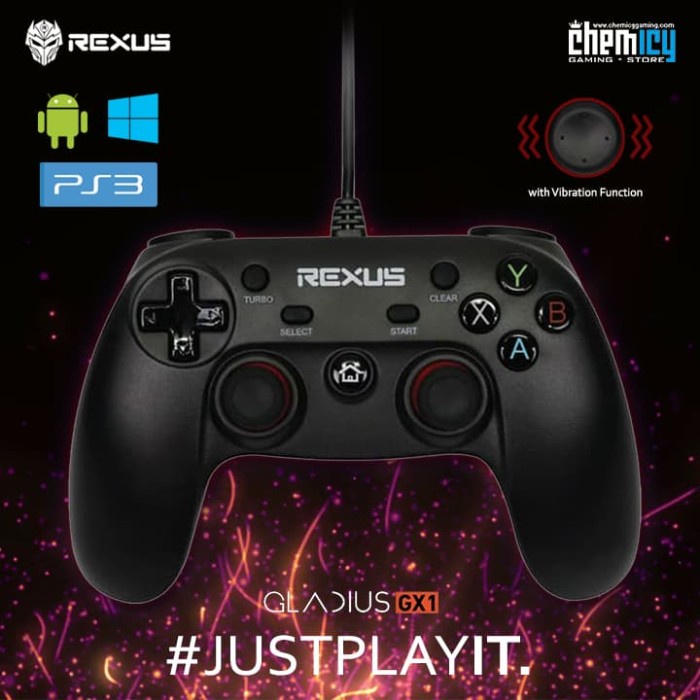 Jual Rexus Gladius GX1 Pro Gaming Gamepad / Joystick / Stick | Shopee ...