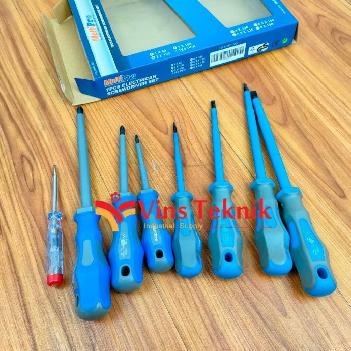 Jual OBENG LISTRIK SET HEAVY DUTY MULTIPRO 7PCS ELECTRICAN SCREWDRIVER ...