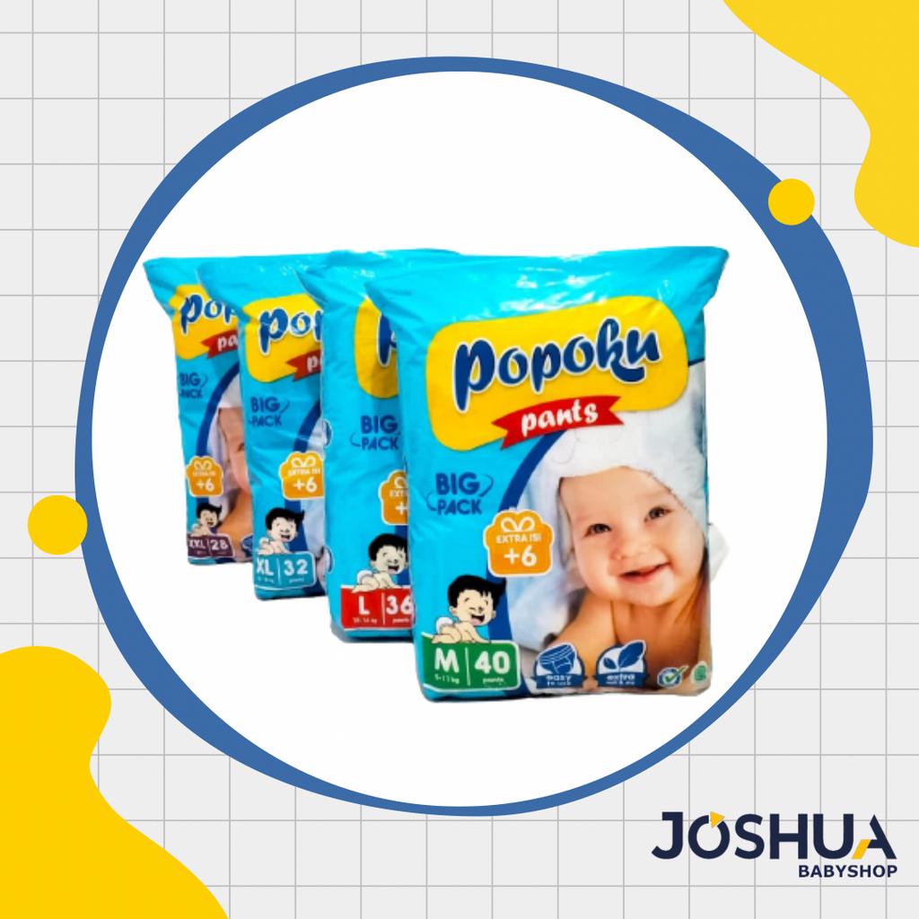 Jual Popoku Pant Popok Bayi Tipe Celana M40+6/L36+6/XL32+6/XXL28+6 ...