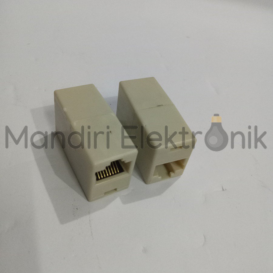 Jual Barel RJ45 Female To Female Konektor Penyambung Sambungan Kabel