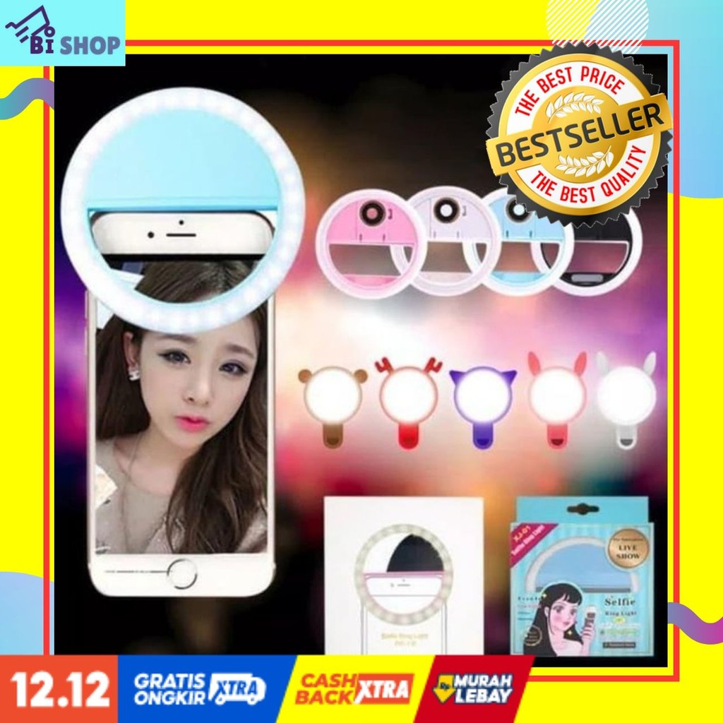 Jual SELFIE RING LIGHT / LAMPU SELFIE / LAMPU LED SELFIE Selfie Ring