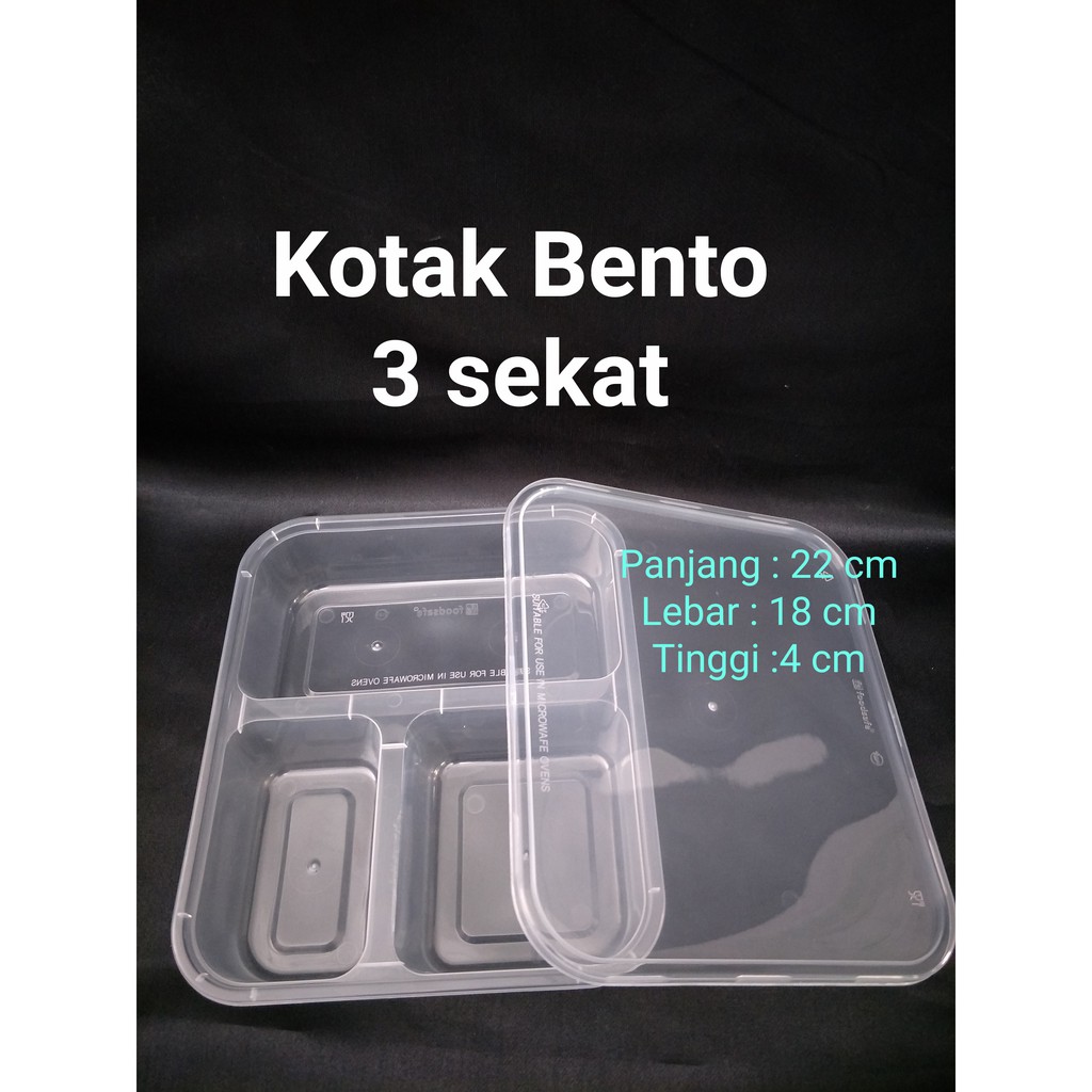 Jual Lunch Box Bento Sekat Atau Kotak Bento Sekat Per Pcs