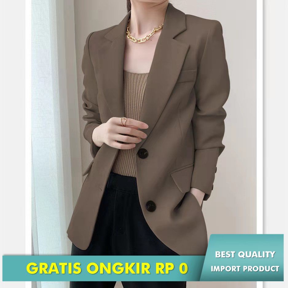 Jual Blazer Wanita New Korea Dalam Sprdalamg Fashionable Berbagai