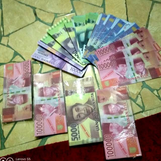 Jual Uang mainan 35 lembar pecahan campur | Shopee Indonesia