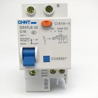 Jual CHINT RCBO RCCB ELCB NXBLE-32 1P 1 Phase 16A 25A 30mA Proteksi ...