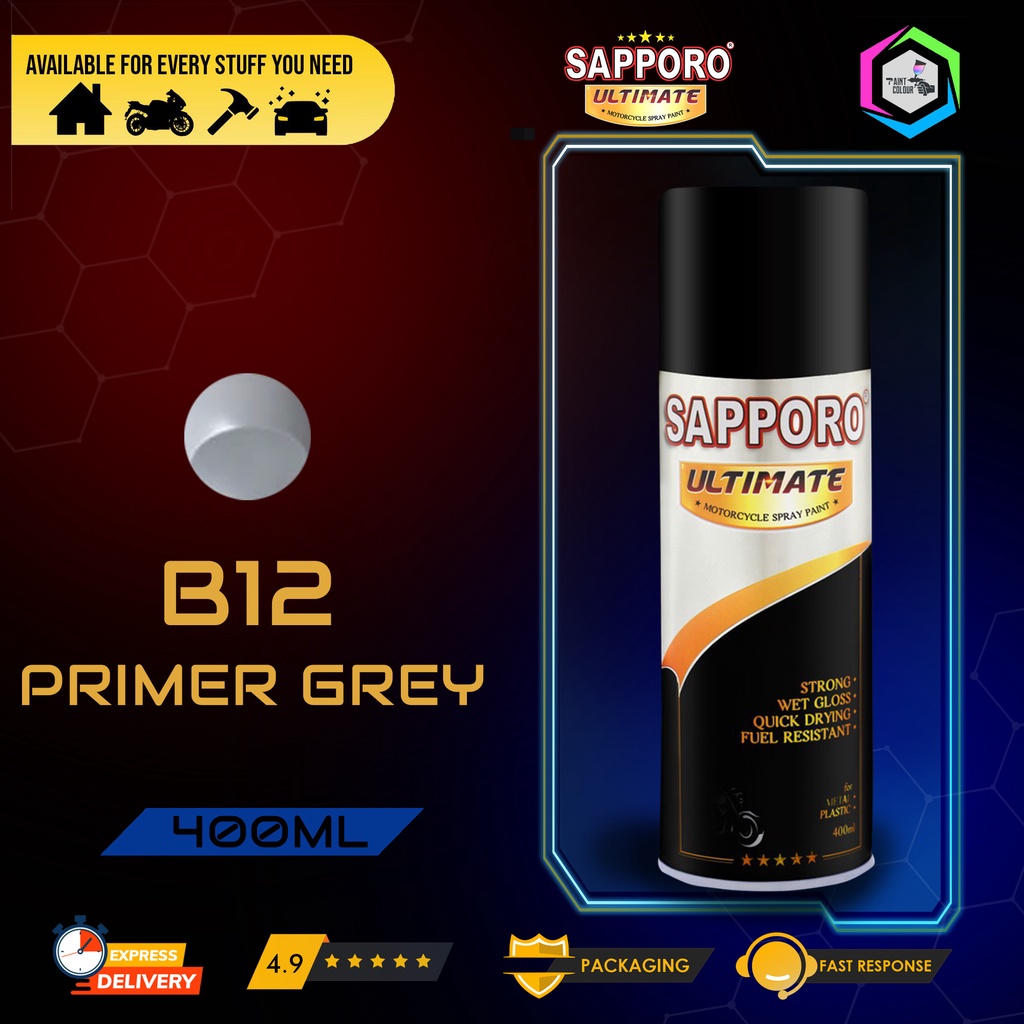 Jual SAPPORO ULTIMATE Cat Semprot B12 - PRIMER GREY / Epoxy | Shopee ...
