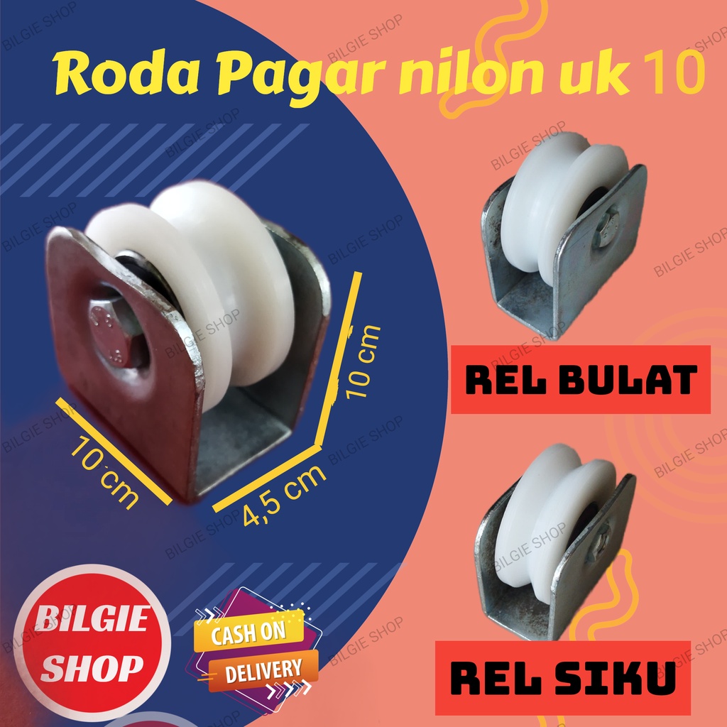 Jual Roda Pagar Nilon Uk 10 Cm Pintu Gerbang Pager Besi Laher Bearing Roda Pagar Dorong Shopee 2014