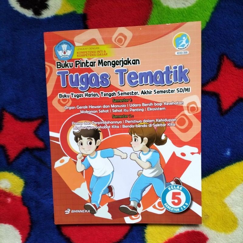 Jual ORIGINAL BUKU PINTAR MENGERJAKAN TUGAS TEMATIK + KUNCI JAWABAN ...