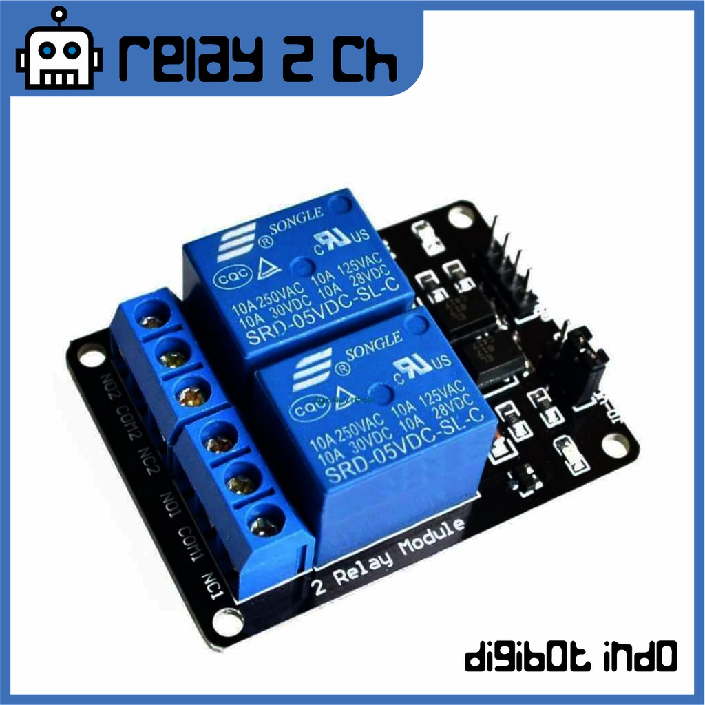 Jual Relay 2 Channel 5V DC - Switch Module | Shopee Indonesia