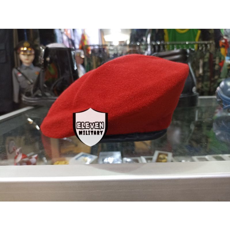 Jual Topi Baret Merah Kopassus Baret Paskibra Shopee Indonesia