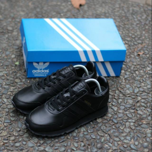 Adidas haven leather on sale black