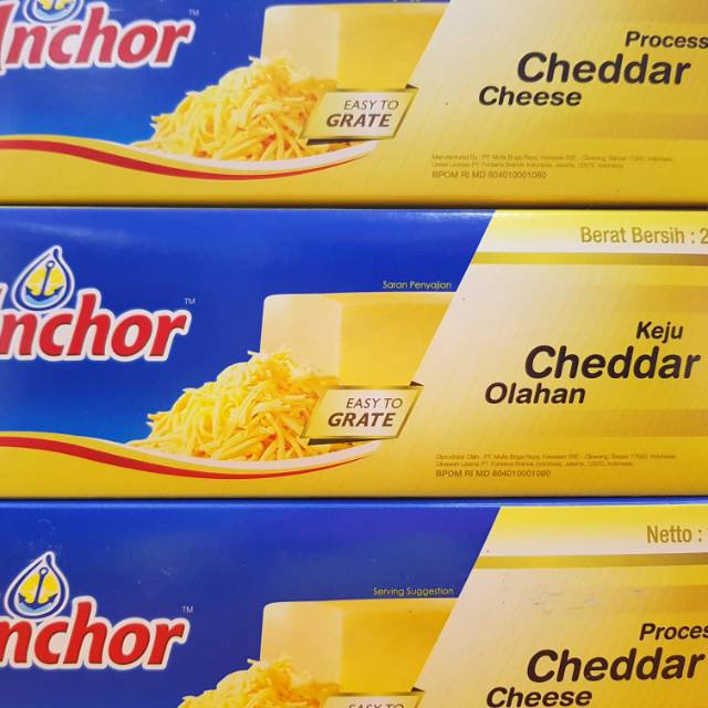 Jual Anchor Keju Cheddar Processed Cheddar Cheese 2kg | Shopee Indonesia