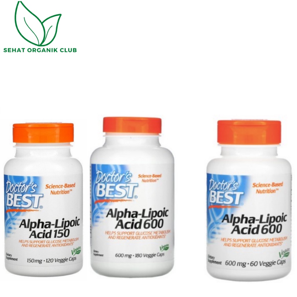 Jual Doctor's Best Alpha Lipoic Acid 600 Mg 60 Capsules ; Alpha Lipoic ...
