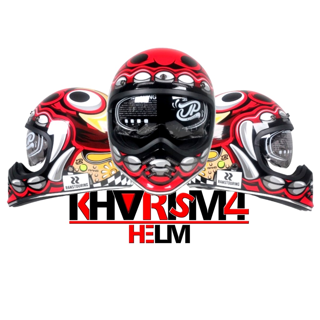 Jual Helm full face classic retro JP Signature Barong Rans helm JPX ...