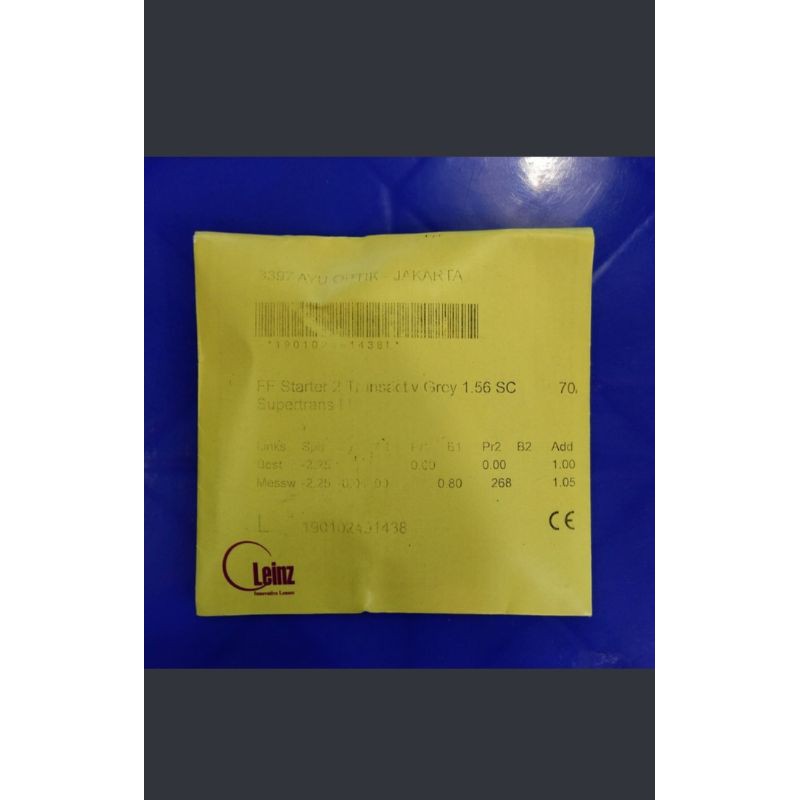 Jual Lensa Kacamata Progresif Leinz Econo Transactiv Grey 1.56 New ...