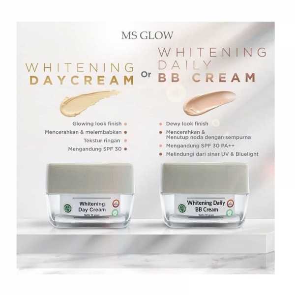 Jual Ms Glow Day Cream Ms Glow Bb Cream Ms Glow Whitening Day Cream