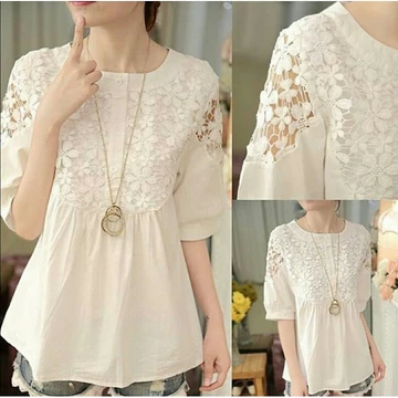 Fwg Blouse Bronita Atasan Blouse Korea Style Baju Wanita Model Baru Blouse