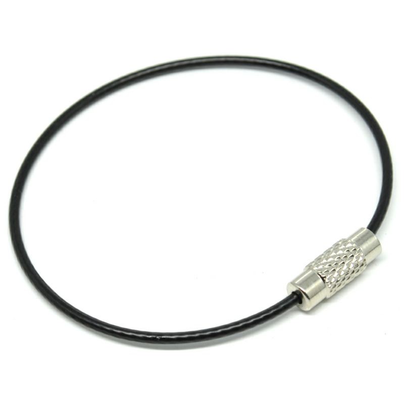 Jual Tali Besi Carabiner Metal Stainless Steel Wire Rope Keys Hanging ...