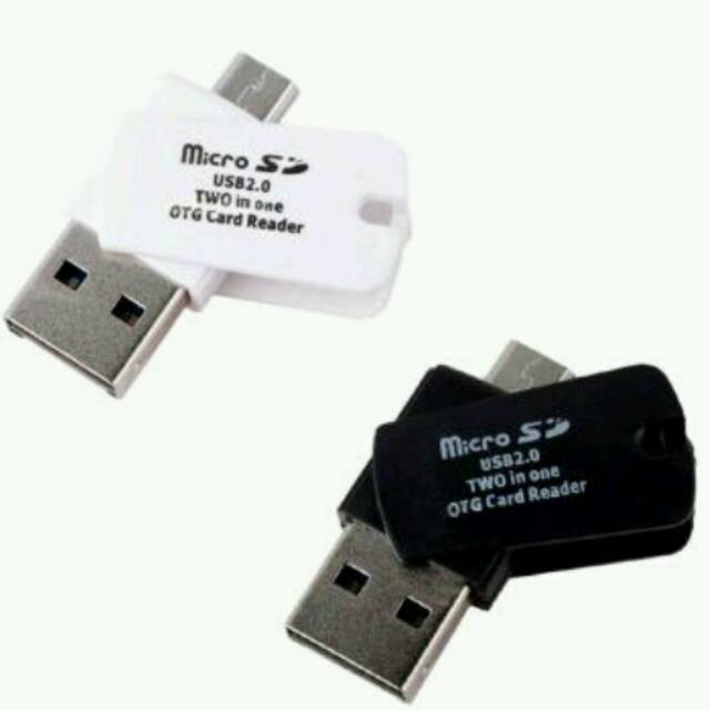 Jual Card Reader OTG MicroSD Dual (USB & OTG smartphone) | Shopee Indonesia