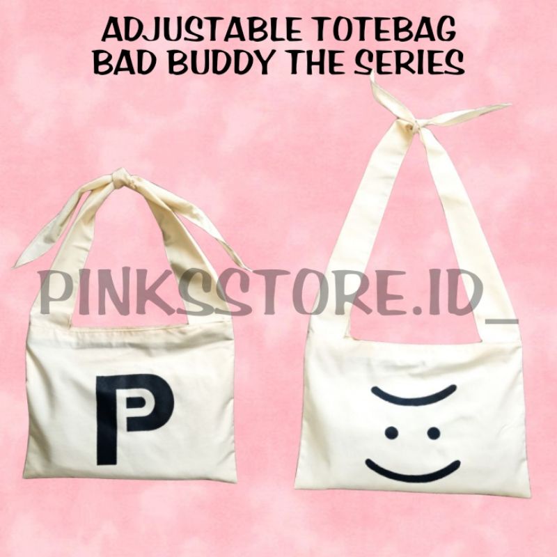 Jual (OPEN REQUEST BOLAK-BALIK) ADJUSTABLE TOTEBAG / TAS BAD BUDDY