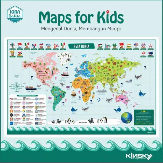 Jual Peta Anak Balita - Kinsky - Maps For Kids | Shopee Indonesia