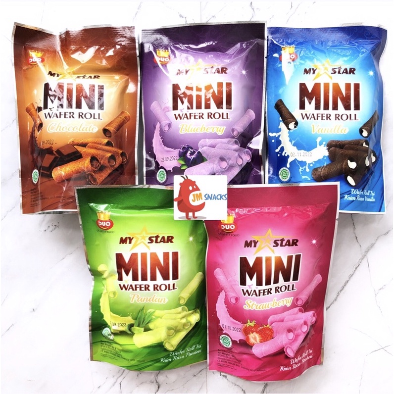 Jual [PROMO!!] My Star Mini Wafer Roll 50gr - wafer nikmat duosus ...