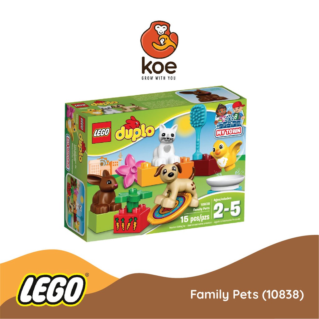 Jual LEGO Duplo Family Pets 10838 Mainan Hewan Peliharaan Kelinci Anjing Kucing Ayam Shopee Indonesia