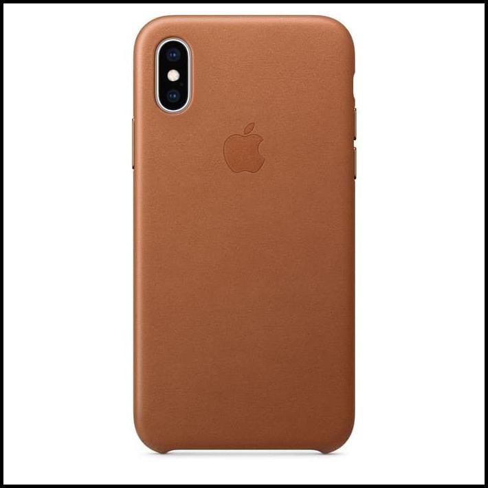 Jual Iphone Xs Max Leather Case Original Apple Accessories - Cokelat ...