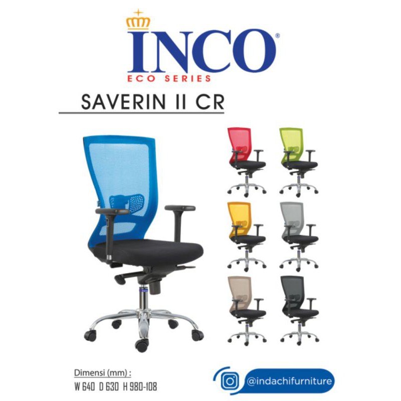Jual Kursi Kantor/Kursi Kerja INCO SAVERIN II CR-Molek_Furniture ...
