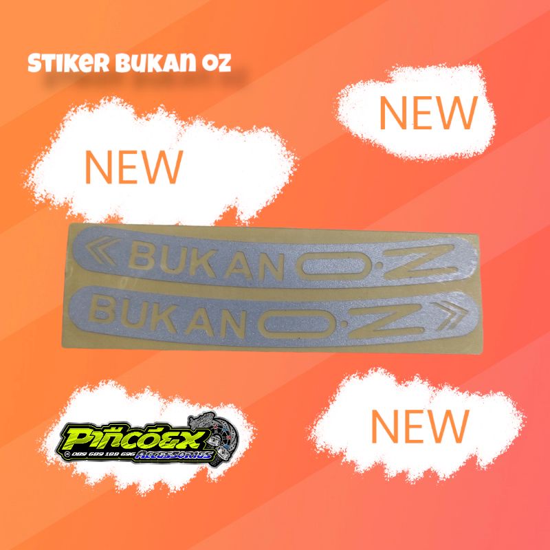 Jual stiker bukan oz warna putih | Shopee Indonesia