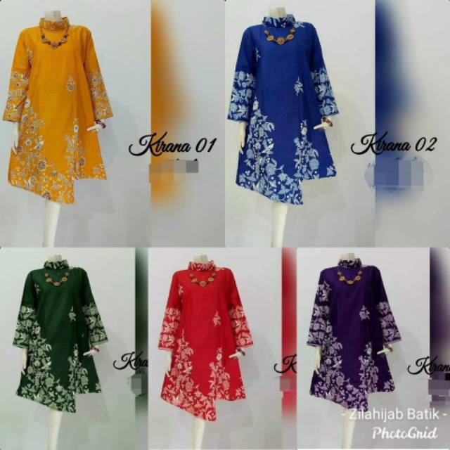 Jual Tunik Batik Latansa Mataram Santika Dress Batik Cendrawasih Monica Parang Soft Tunic V