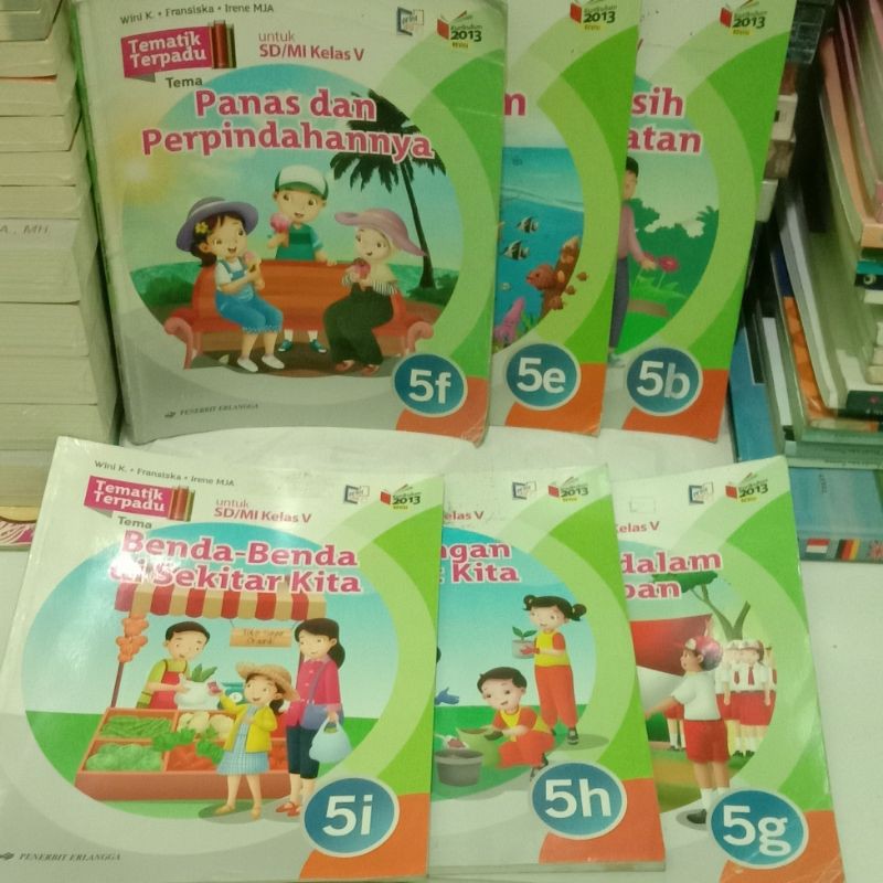 Jual Buku Tematik Terpadu Kelas 5 Sd Jilid 5a5b5e5h Shopee Indonesia 