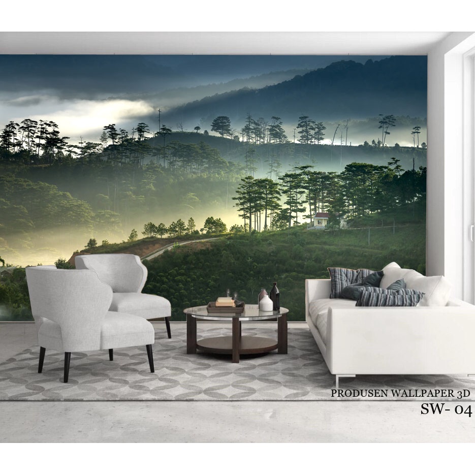 Jual Cetak Wallpaper Custom 3d Pemandangan Padang Rumput, Walpaper ...