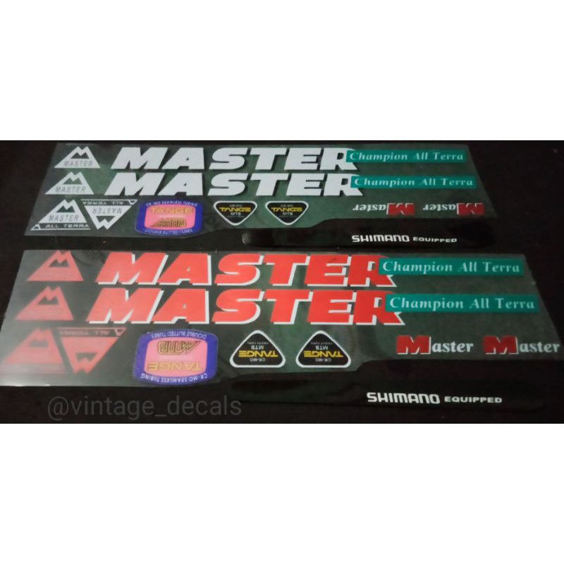 Jual sticker sepeda MASTER & MAESTRO ALL TERRA | Shopee Indonesia